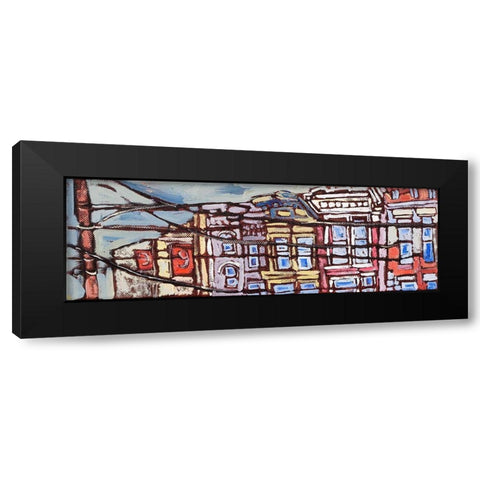Urban Wires I Black Modern Wood Framed Art Print with Double Matting by Ferrell, Erin McGee
