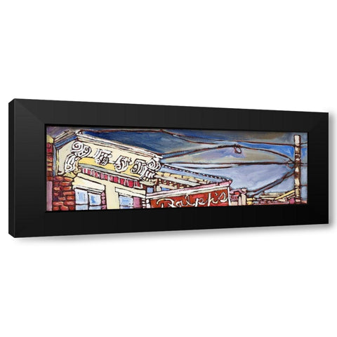 Urban Wires II Black Modern Wood Framed Art Print by Ferrell, Erin McGee