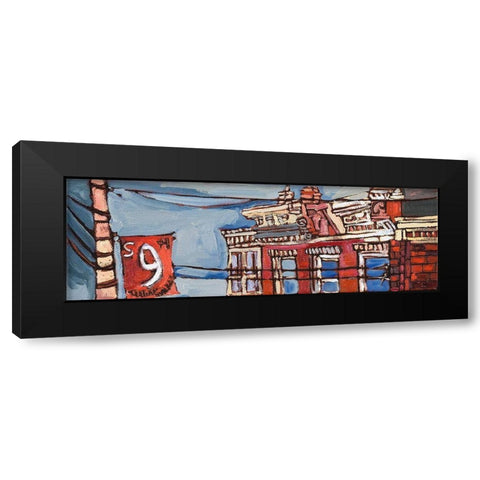 Urban Wires III Black Modern Wood Framed Art Print with Double Matting by Ferrell, Erin McGee