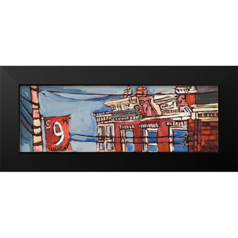 Urban Wires III Black Modern Wood Framed Art Print by Ferrell, Erin McGee