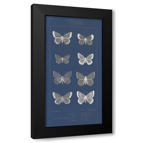Winged Infograph I Black Modern Wood Framed Art Print with Double Matting by Goldberger, Jennifer