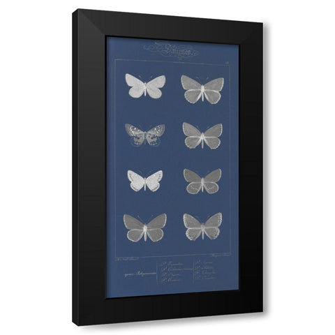 Winged Infograph II Black Modern Wood Framed Art Print with Double Matting by Goldberger, Jennifer