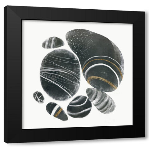 Mineralize I Black Modern Wood Framed Art Print by Borges, Victoria