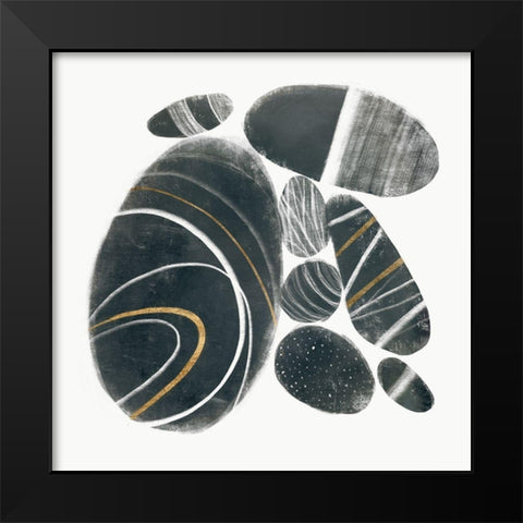 Mineralize II Black Modern Wood Framed Art Print by Borges, Victoria