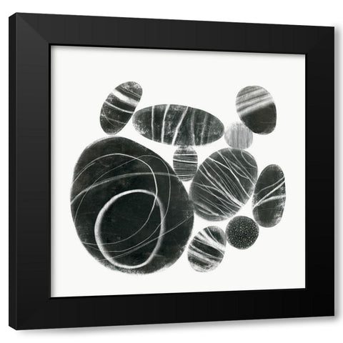Mineralize III Black Modern Wood Framed Art Print with Double Matting by Borges, Victoria