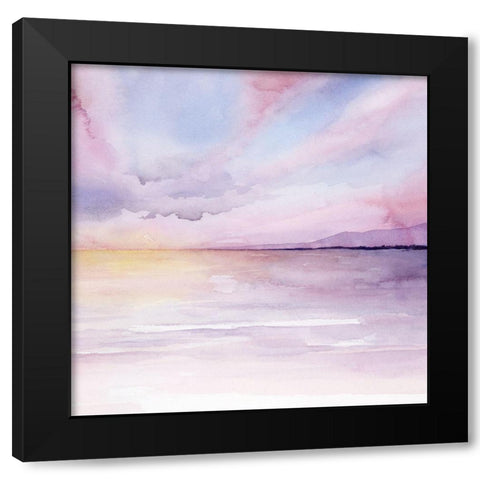 Pale Sunset II Black Modern Wood Framed Art Print with Double Matting by Popp, Grace