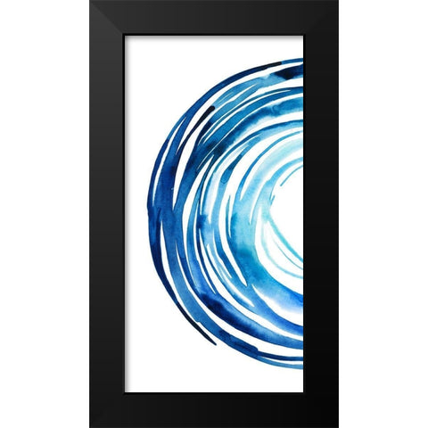 Blue Vortex I Black Modern Wood Framed Art Print by Popp, Grace