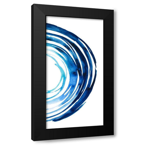 Blue Vortex II Black Modern Wood Framed Art Print by Popp, Grace