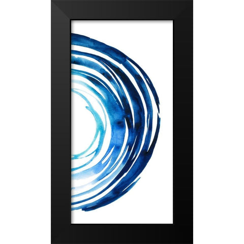 Blue Vortex II Black Modern Wood Framed Art Print by Popp, Grace