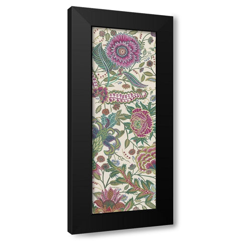 Tropical Chintz I Black Modern Wood Framed Art Print with Double Matting by Wang, Melissa