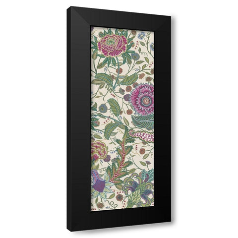 Tropical Chintz II Black Modern Wood Framed Art Print with Double Matting by Wang, Melissa