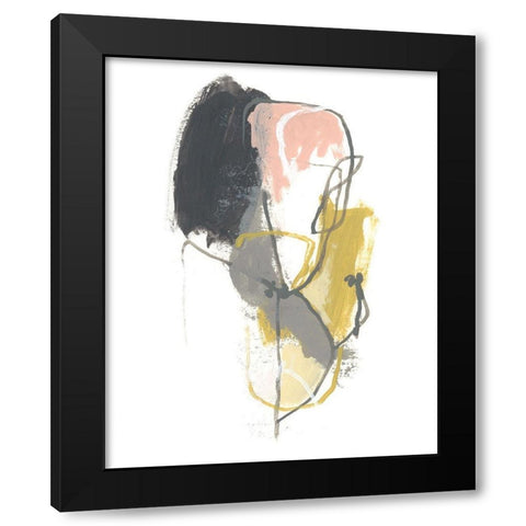 Seismic Breakdown II Black Modern Wood Framed Art Print by Vess, June Erica