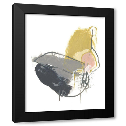 Seismic Breakdown III Black Modern Wood Framed Art Print by Vess, June Erica