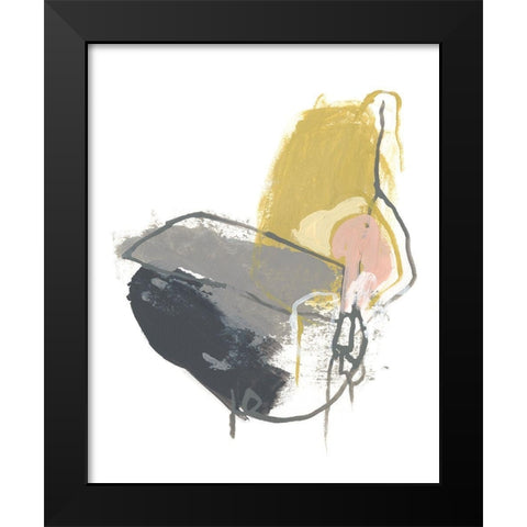 Seismic Breakdown III Black Modern Wood Framed Art Print by Vess, June Erica