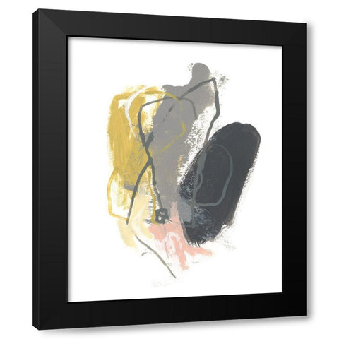 Seismic Breakdown IV Black Modern Wood Framed Art Print by Vess, June Erica