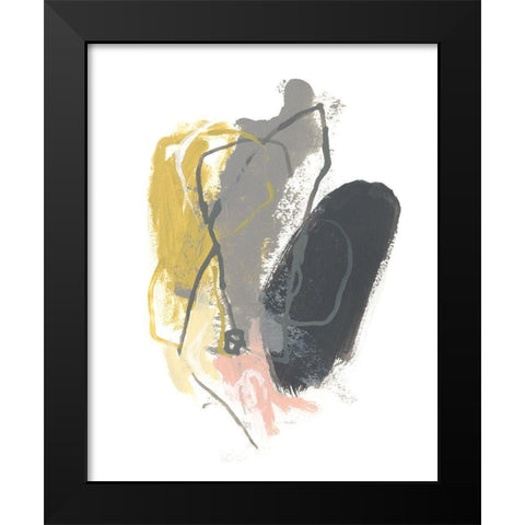 Seismic Breakdown IV Black Modern Wood Framed Art Print by Vess, June Erica