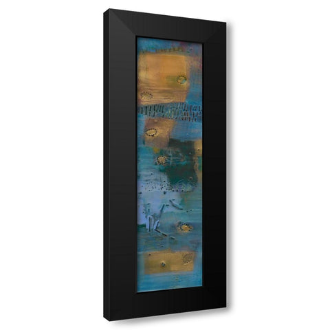 Reedy Blue I Black Modern Wood Framed Art Print by Jachimiec, Sue