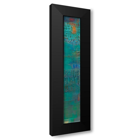 Reedy Blue II Black Modern Wood Framed Art Print with Double Matting by Jachimiec, Sue