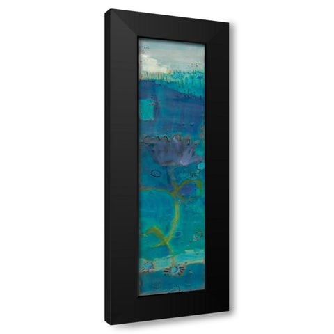 Reedy Blue III Black Modern Wood Framed Art Print with Double Matting by Jachimiec, Sue