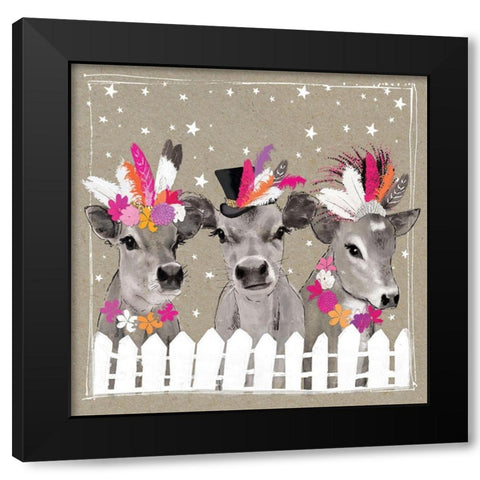 Fancy Pants Farm VII Black Modern Wood Framed Art Print by Gower, Hammond