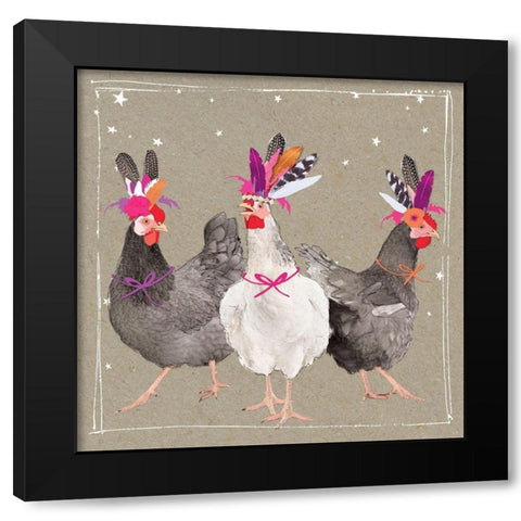 Fancy Pants Farm XI Black Modern Wood Framed Art Print by Gower, Hammond