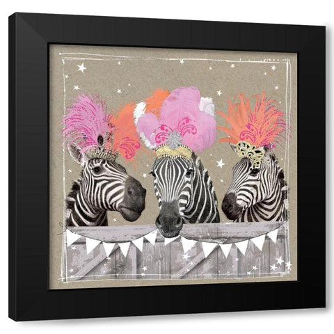Fancy Pants Zoo II Black Modern Wood Framed Art Print by Gower, Hammond