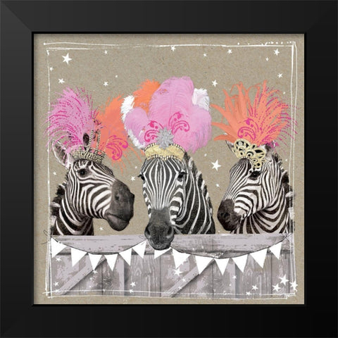 Fancy Pants Zoo II Black Modern Wood Framed Art Print by Gower, Hammond