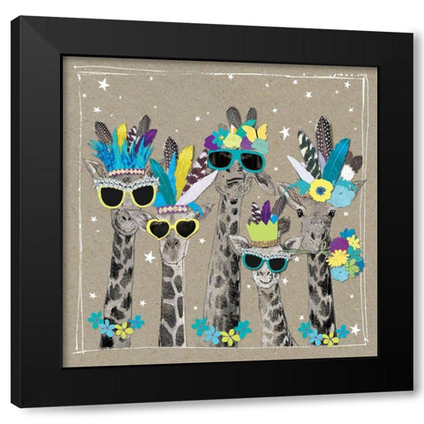 Fancy Pants Zoo IV Black Modern Wood Framed Art Print by Gower, Hammond