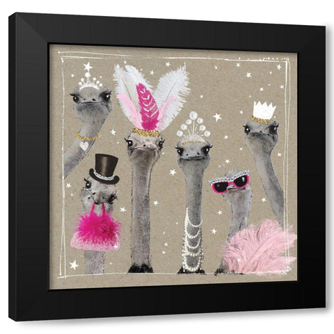 Fancy Pants Zoo V Black Modern Wood Framed Art Print with Double Matting by Gower, Hammond