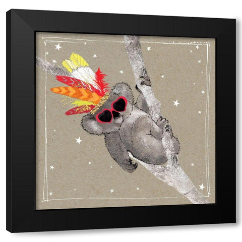 Fancy Pants Zoo IX Black Modern Wood Framed Art Print with Double Matting by Gower, Hammond