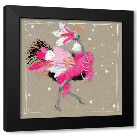 Fancy Pants Zoo X Black Modern Wood Framed Art Print with Double Matting by Gower, Hammond