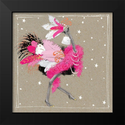Fancy Pants Zoo X Black Modern Wood Framed Art Print by Gower, Hammond