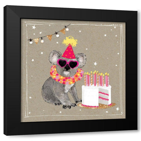 Fancy Pants Zoo XII Black Modern Wood Framed Art Print by Gower, Hammond