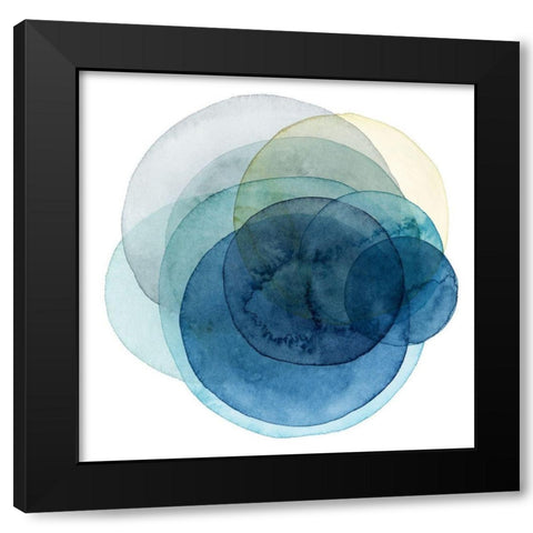 Evolving Planets I Black Modern Wood Framed Art Print by Popp, Grace