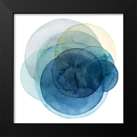Evolving Planets I Black Modern Wood Framed Art Print by Popp, Grace