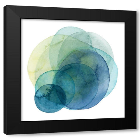 Evolving Planets IV Black Modern Wood Framed Art Print with Double Matting by Popp, Grace
