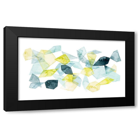 Seaglass Abstract I Black Modern Wood Framed Art Print with Double Matting by Popp, Grace