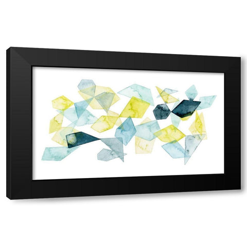Seaglass Abstract II Black Modern Wood Framed Art Print with Double Matting by Popp, Grace