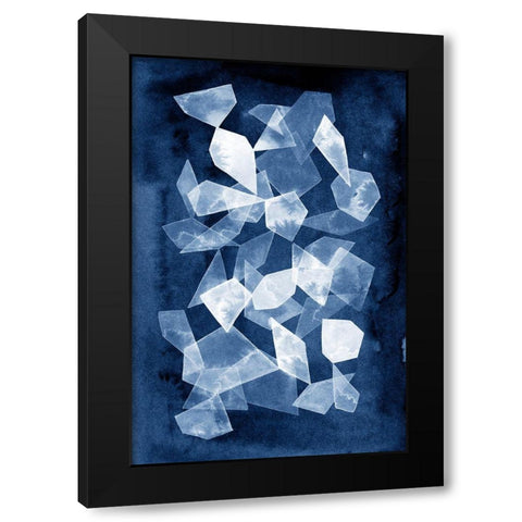 Indigo Glass II Black Modern Wood Framed Art Print with Double Matting by Popp, Grace