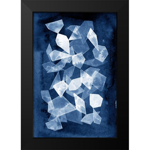 Indigo Glass II Black Modern Wood Framed Art Print by Popp, Grace