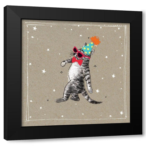 Fancypants Cats II Black Modern Wood Framed Art Print by Gower, Hammond