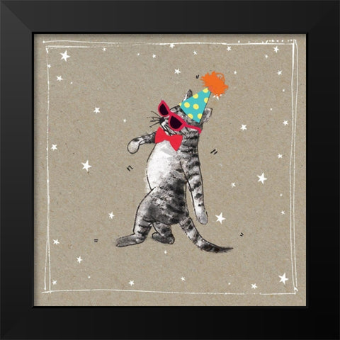 Fancypants Cats II Black Modern Wood Framed Art Print by Gower, Hammond