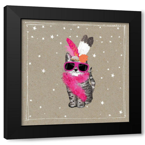 Fancypants Cats VIII Black Modern Wood Framed Art Print by Gower, Hammond