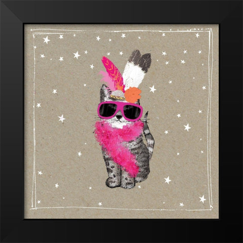 Fancypants Cats VIII Black Modern Wood Framed Art Print by Gower, Hammond