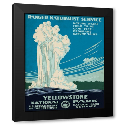 Custom See America I Black Modern Wood Framed Art Print by Studio W