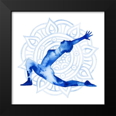 Yoga Flow II Black Modern Wood Framed Art Print by Popp, Grace