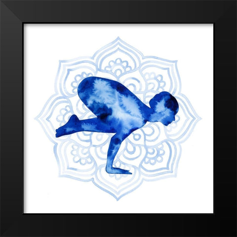 Yoga Flow IV Black Modern Wood Framed Art Print by Popp, Grace