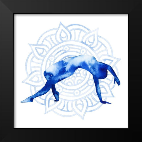 Yoga Flow V Black Modern Wood Framed Art Print by Popp, Grace