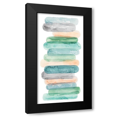 Pastel Matchsticks II Black Modern Wood Framed Art Print with Double Matting by Popp, Grace