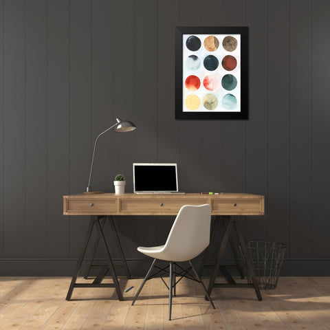Pastel Satellite I Black Modern Wood Framed Art Print by Popp, Grace